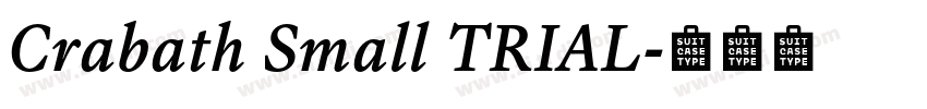 Crabath Small TRIAL字体转换